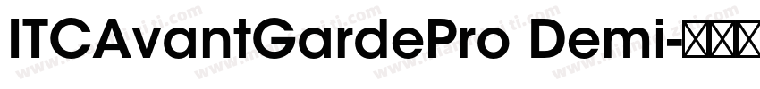 ITCAvantGardePro Demi字体转换